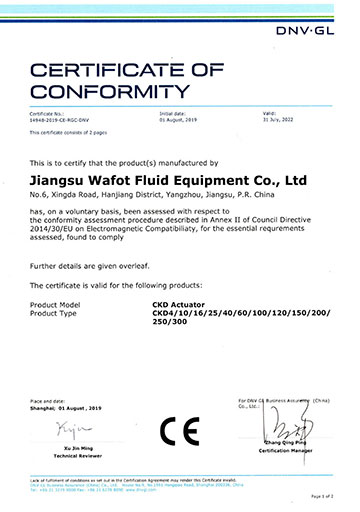 Eu CE certification certificate